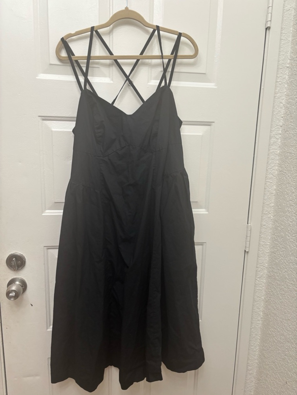 a new day Black Sleeveless Midi Dress with Thin Straps - Picture 4 of 10